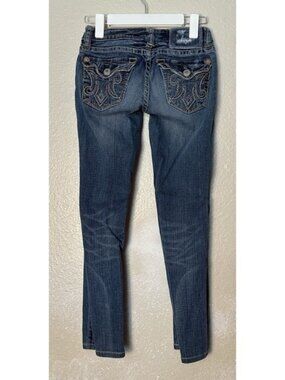 MEK DNM New Oaxaca Cigarette Jeans 25x34 (26" Inseam) Embroidered Jeans